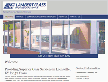 Tablet Screenshot of lambertglasscoky.com